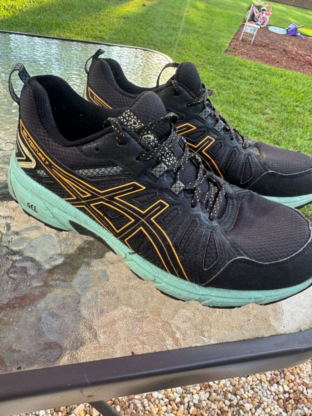Asics Gel Venture 7 Womens Athletic Trail Running Athletic sneaker Shoes Sz 9.5